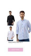 nick&jess 100% Cotton Mens Linen Blend Solid Color Slim Fit Long Sleeves Shirt( Pack OF 3)