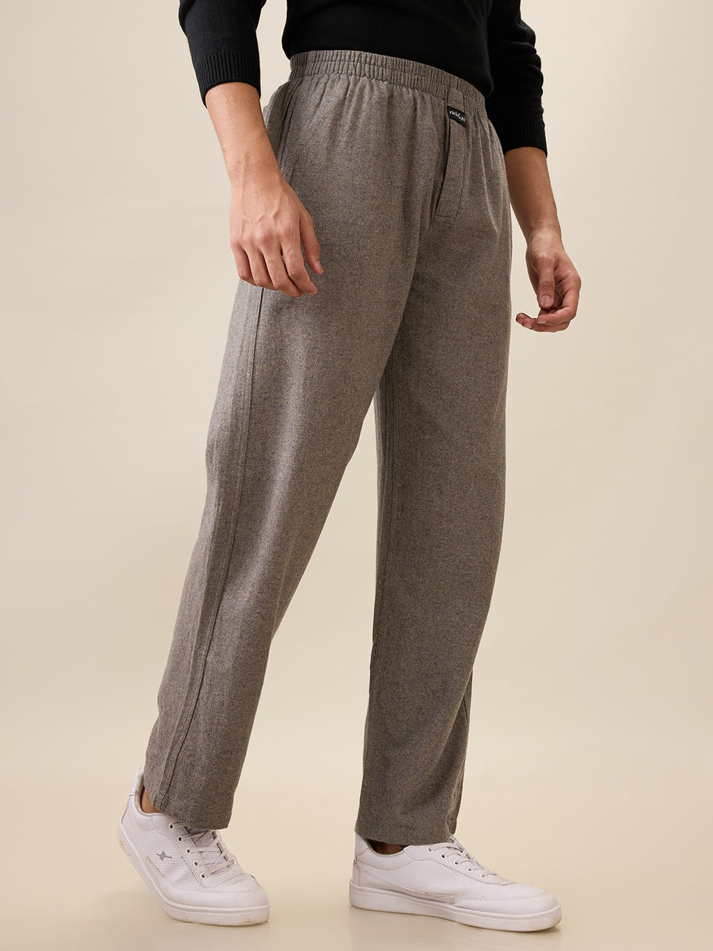 Nick&Jess Mens 100% Cotton Hounslow Blackish Brown Pajama