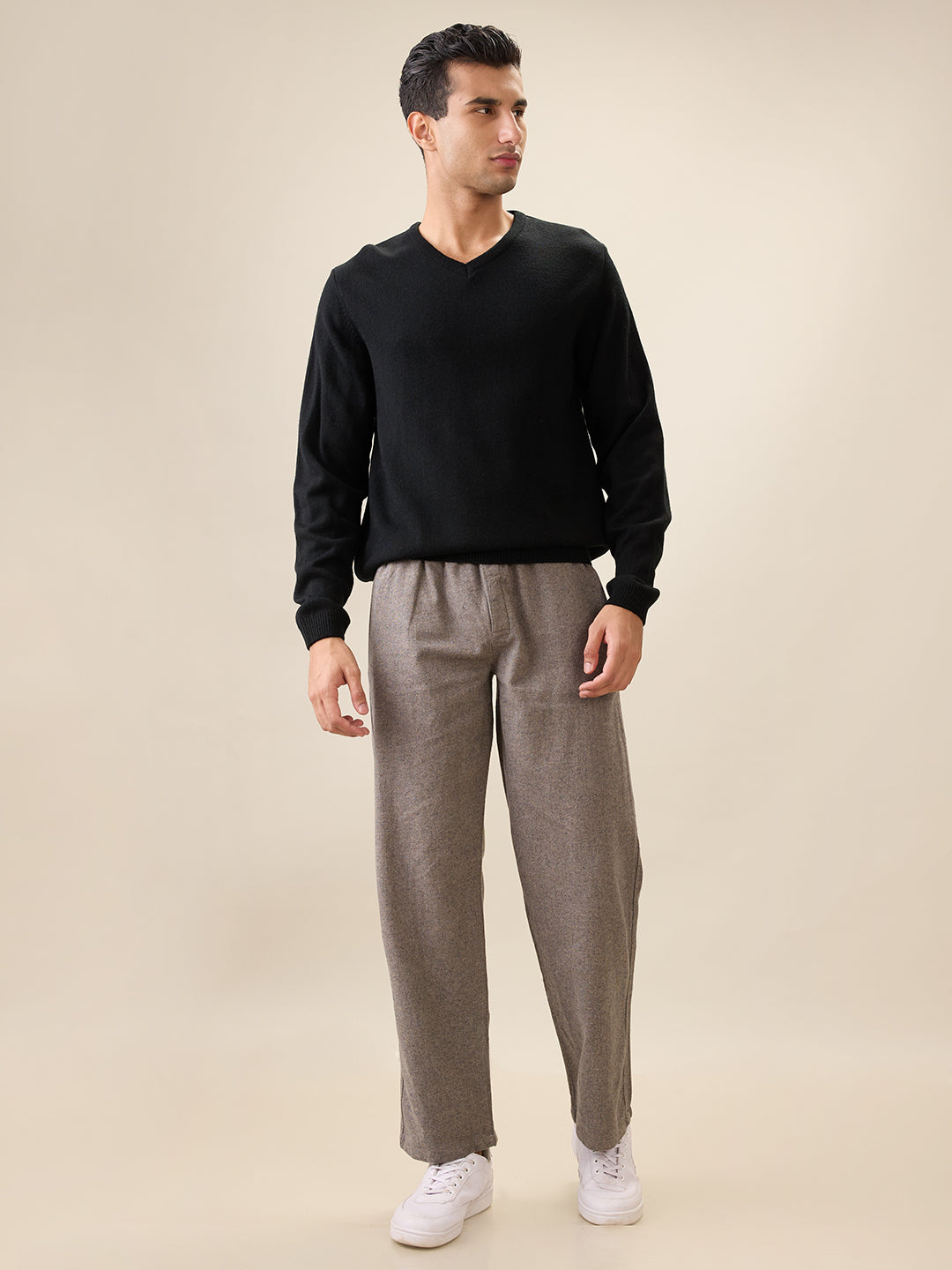 Nick&Jess Mens 100% Cotton Hounslow Blackish Brown Pajama