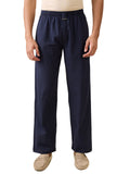 Nick&Jess Mens 100% Cotton Dobby Mens Nevy Blue Pajama