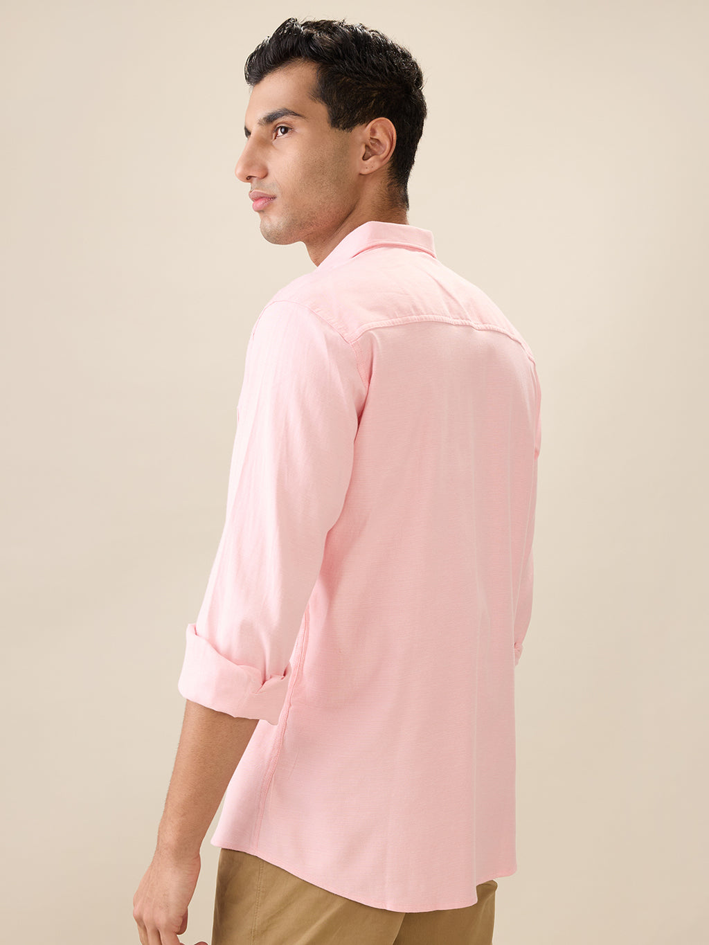 Nick&Jess Mens 100% Cotton Slim Fit Plain Oxford Weave  long sleeve Shirt