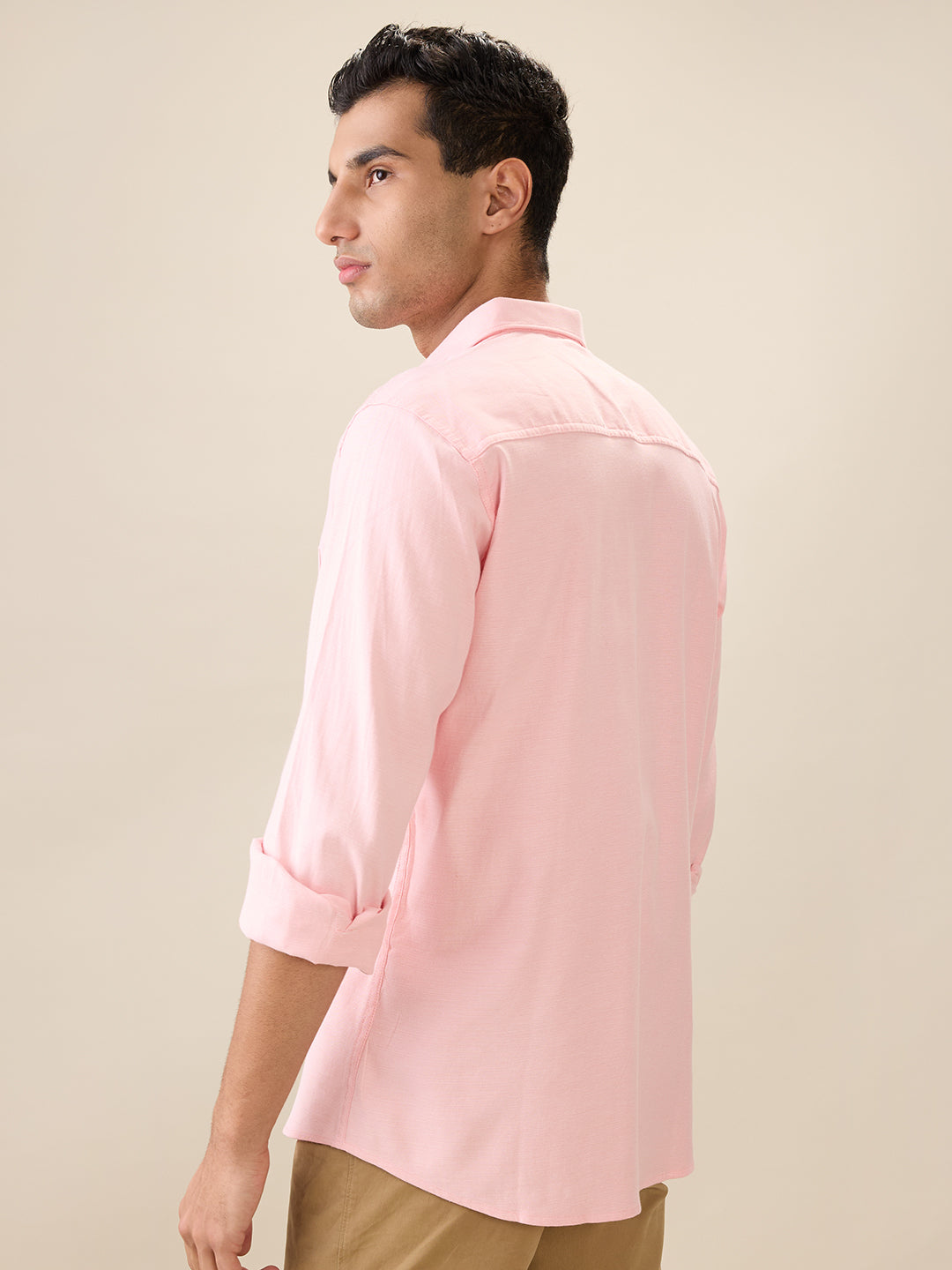 Nick&Jess Mens 100% Cotton Slim Fit Plain Oxford Weave  long sleeve Shirt