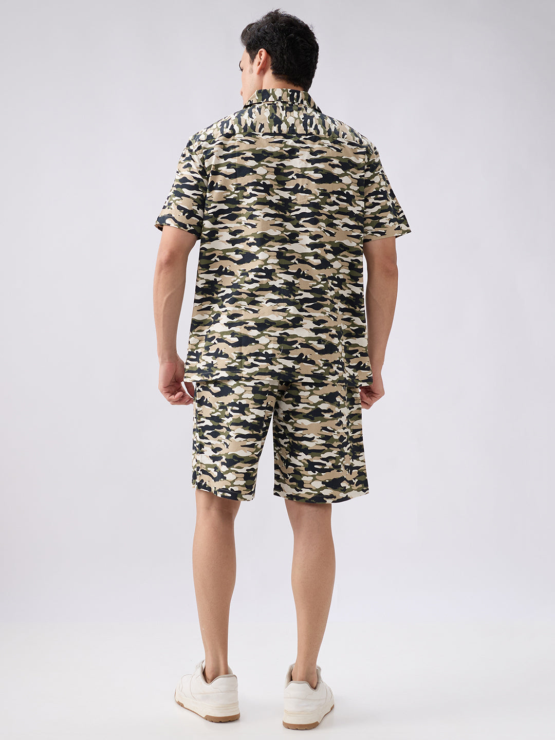 nick&jess mens 100% Cotton Camoflauge Military Print Mens Co-ord Set